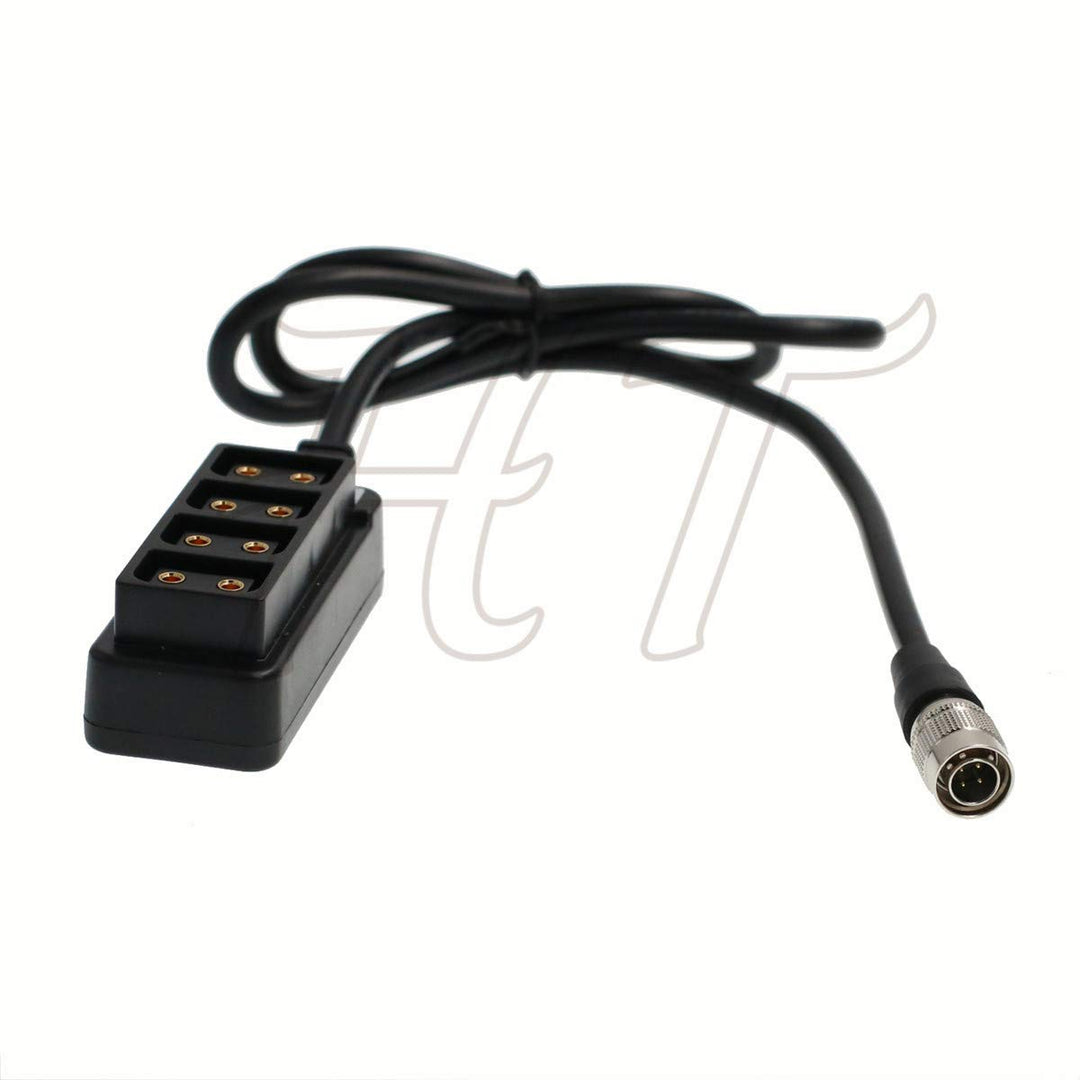 HangTon Hirose 4 Pin auf 4 Port Splitter Adapter für Sony F5 F55 Kamera 24in
