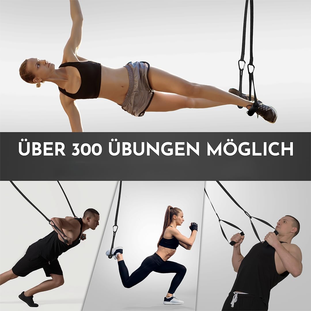 NEOLYMP Schlingentrainer mit Türanker & Befestigungsgurt – Verstellbarer Sling Trainer für Zuhause,