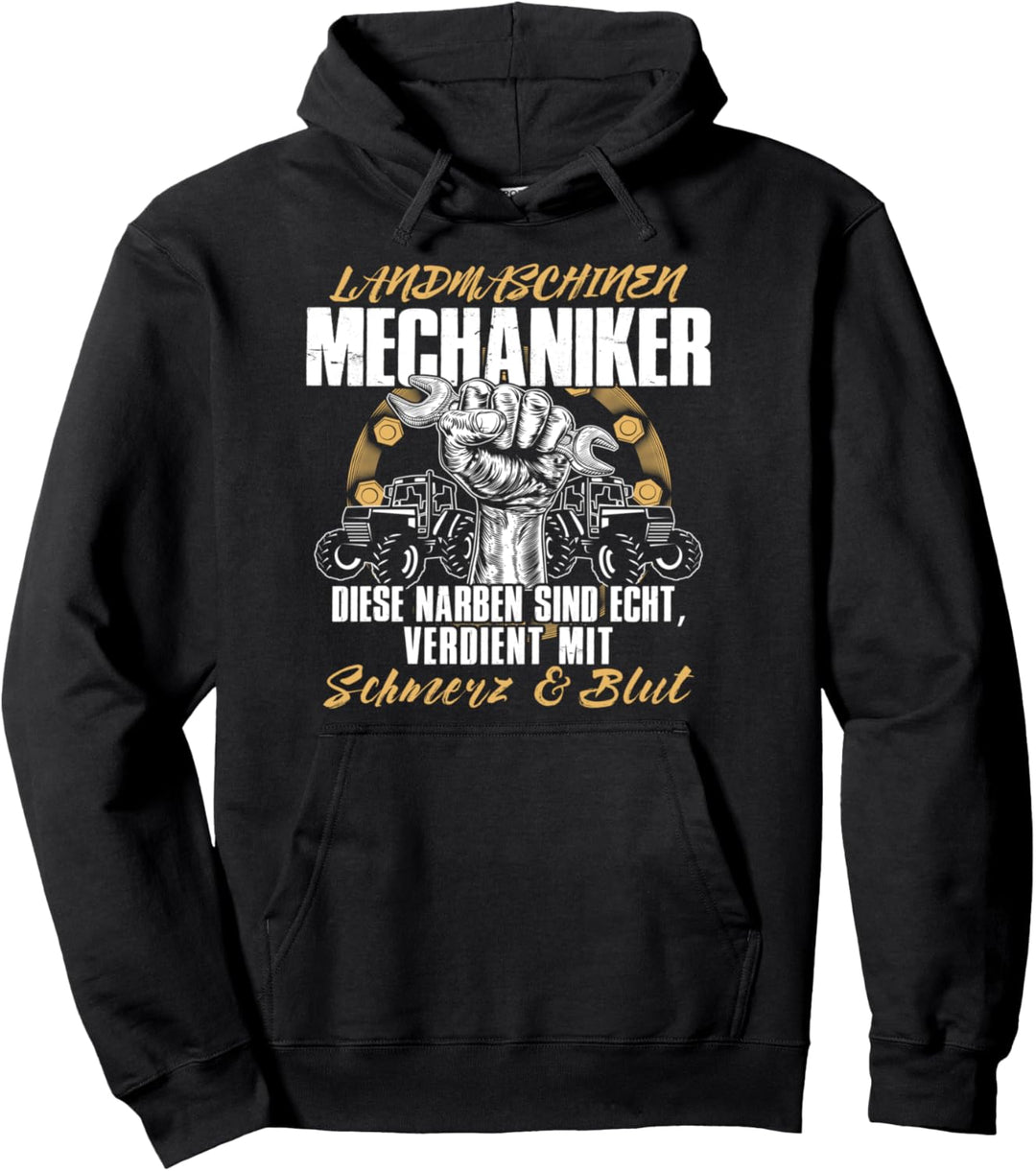 Traktor Landwirt Geschenk Motiv mit Spruch Bauer Agrarstarz Pullover Hoodie
