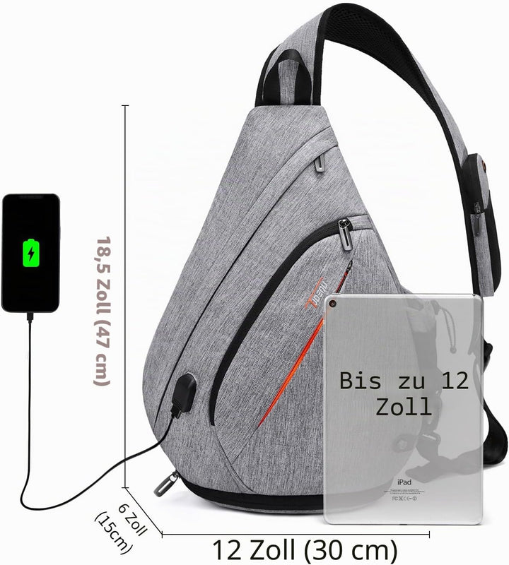 TUDEQU Unisex 758 Tragetasche (1er Pack) L Gray Match Black, L Gray Match Black