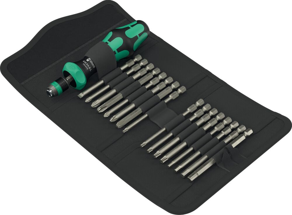 Wera 05051530001 Kraftform Kompakt 60 RA-R 1, 17-teilig, Kraftform Kompakt 60 RA-R 1