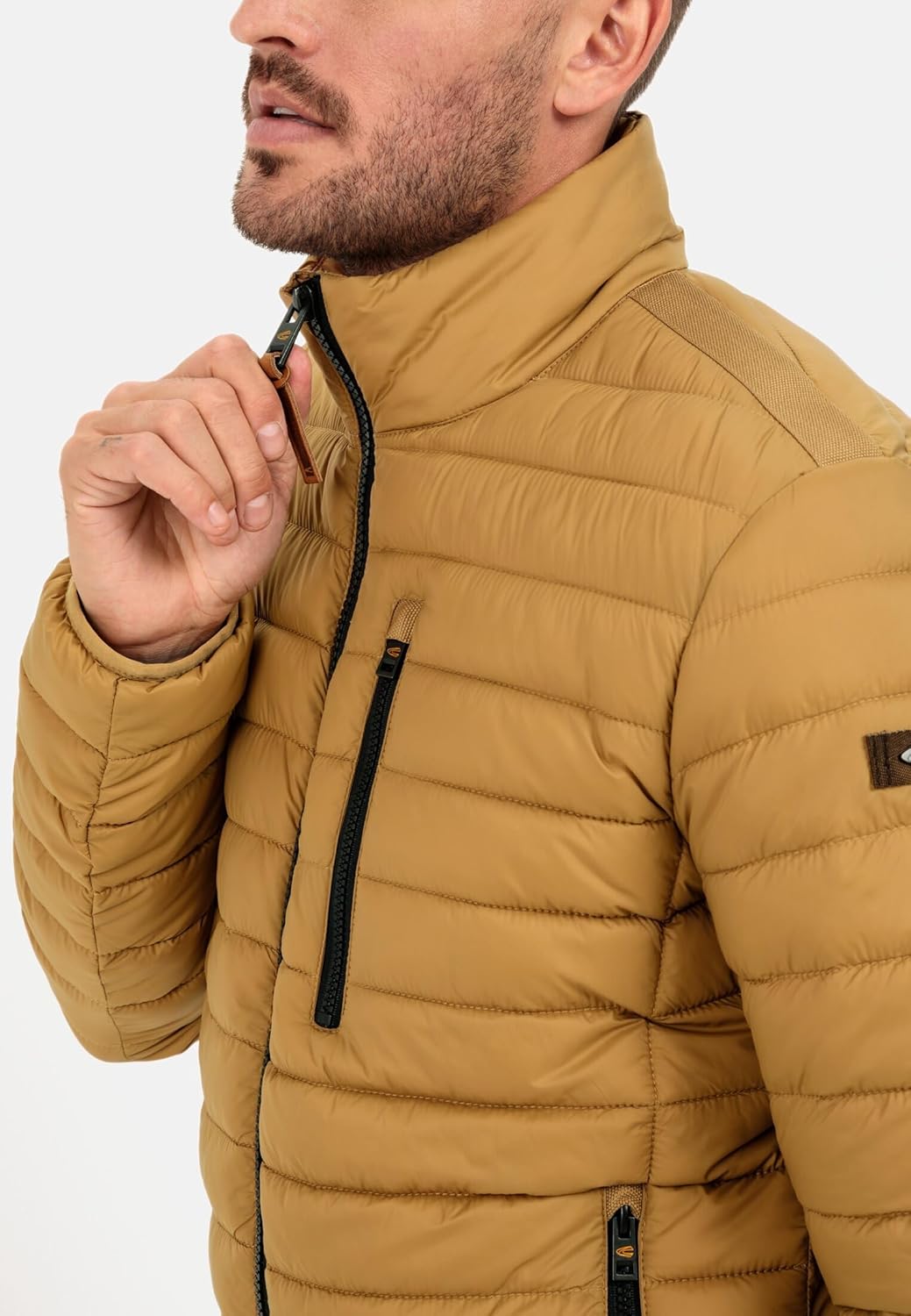 camel active Herren Steppjacke aus recyceltem Polyamid 28 Beige-braun, 28 Beige-braun