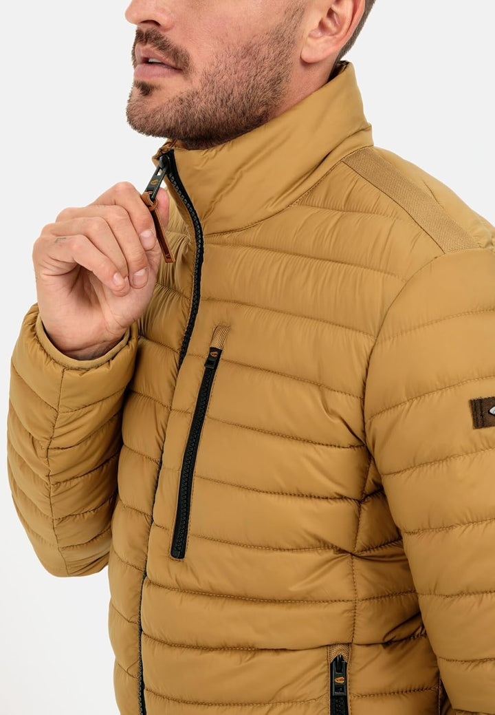 camel active Herren Steppjacke aus recyceltem Polyamid 28 Beige-braun, 28 Beige-braun