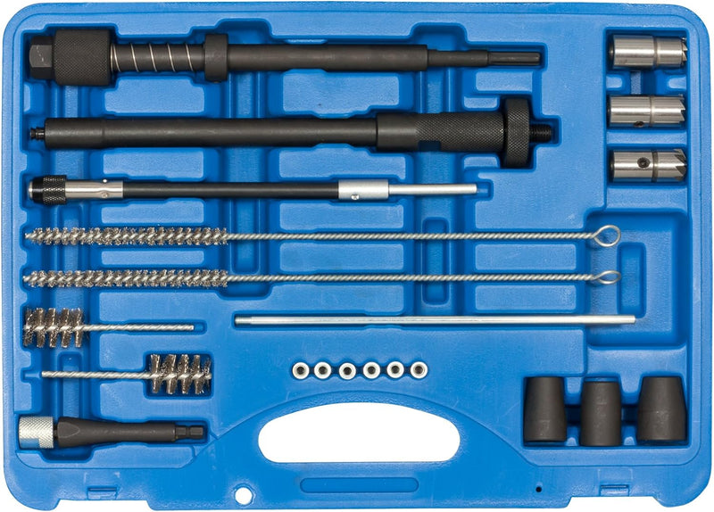 SW-Stahl 03689L Injektorsitz & -schacht Reinigungssatz, 21-teilig, für Bosch und Delphi Injektoren