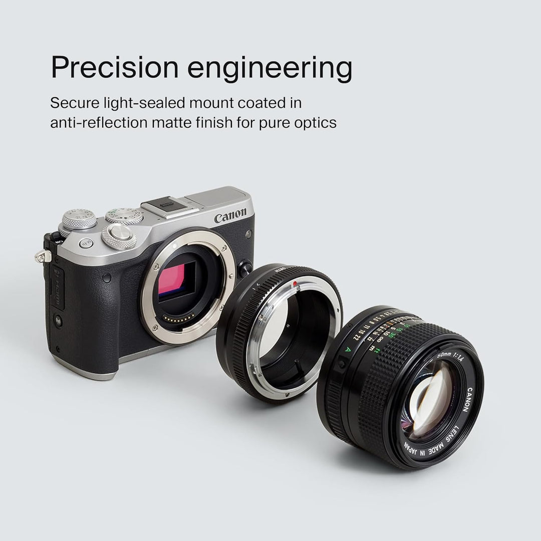 Urth Objektivadapter: Kompatibel mit Canon FD Objektiv und Canon EF-M Kameragehäuse, Canon FD