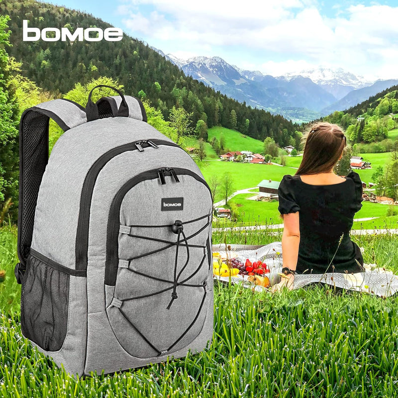 bomoe Kühlrucksack 25L - Outdoor Rucksack mit 16h Kühlfunktion - Strandrucksack mit vielen Taschen z