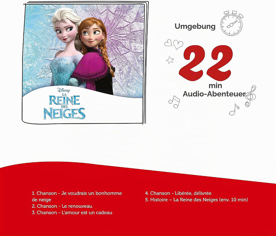 tonies Figur Die Eiskönigin (Elsa), Charakter mit Audiogeschichte und Liedern für Toniebox, Audiocon