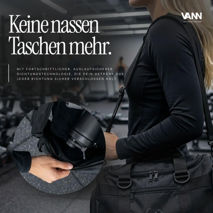 VANN Shaker Proteinshake 750ML - Thermo Shaker Edelstahl [12h kalt], Ideal als Schüttelbecher [Gym,