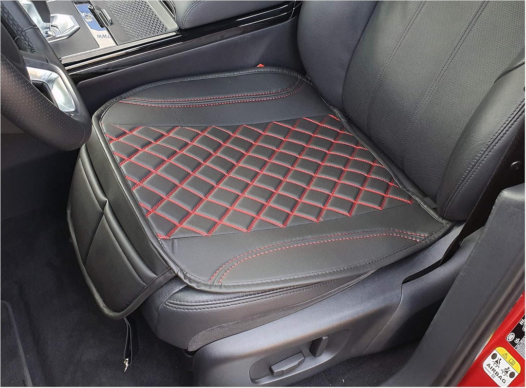 BREMER SITZBEZÜGE 1 Sitzauflage für Land Rover Discovery Sport 1 in Schwarz/Rote Naht (OT402), Schwa