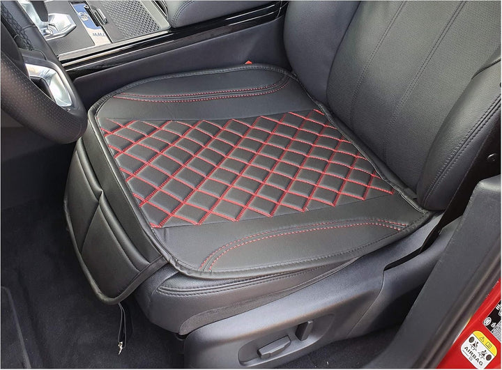 BREMER SITZBEZÜGE 1 Sitzauflage für Land Rover Discovery Sport 1 in Schwarz/Rote Naht (OT402), Schwa