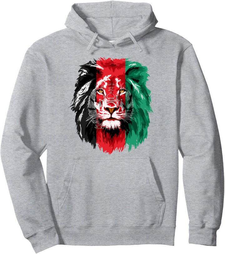 Afghanistan Flag Lion Free Afghanistan Pullover Hoodie