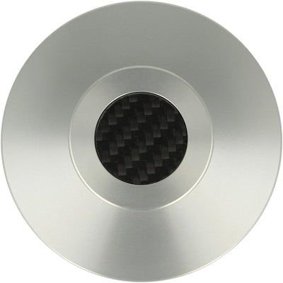 _blank #023si | Stabilisator für Schallplattenspieler | Auflagefläche und Griffeinlage aus Kohlefase