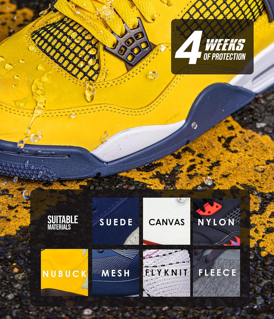 Crep Protect Spraydose Regen & Fleck Wasserfester Schutz Nano-Schutz für Leder, Nubuk, Wildleder & C
