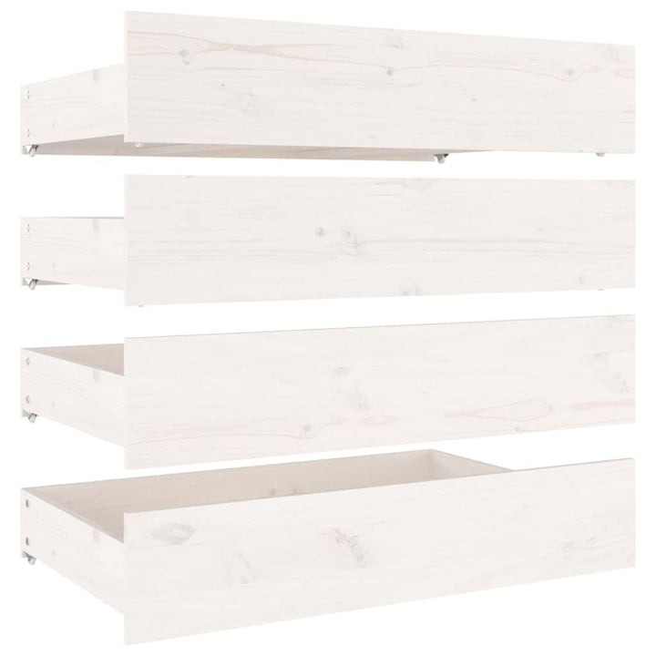 vidaXL 4x Bettschublade Bettkasten Bettschubkasten Schubkasten Unterbettschublade Bettschubladen Sch