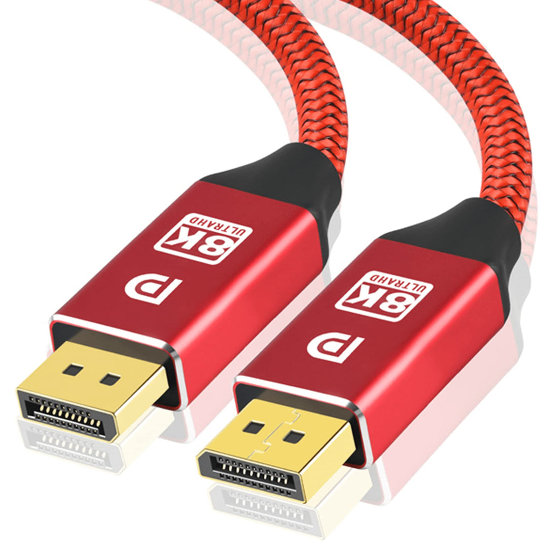 Reagle DisplayPort Kabel 1.4 DP 8K@60Hz 4K@144Hz 2K@240Hz, FreeSync, G-Sync Display Port für Monitor