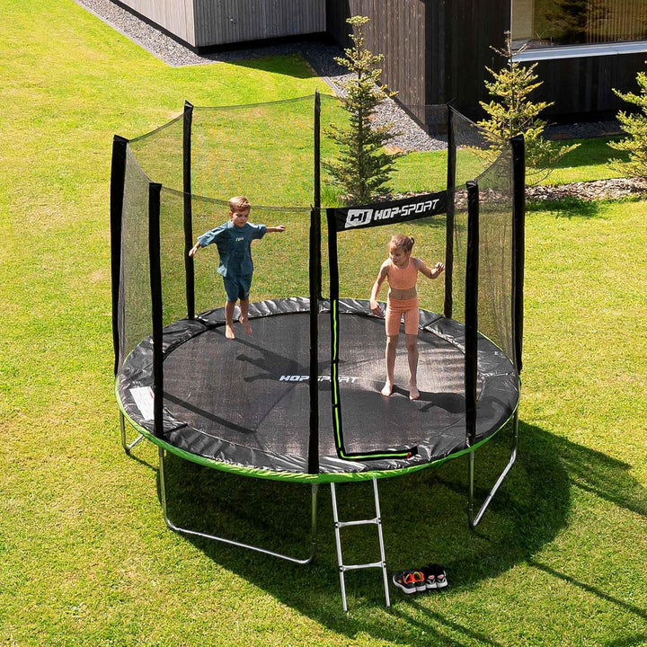 Hop-Sport Trampolin Outdoor - Ø 244/305/366/427/488 cm - Trampolin mit aussenliegenden Sicherheitsne