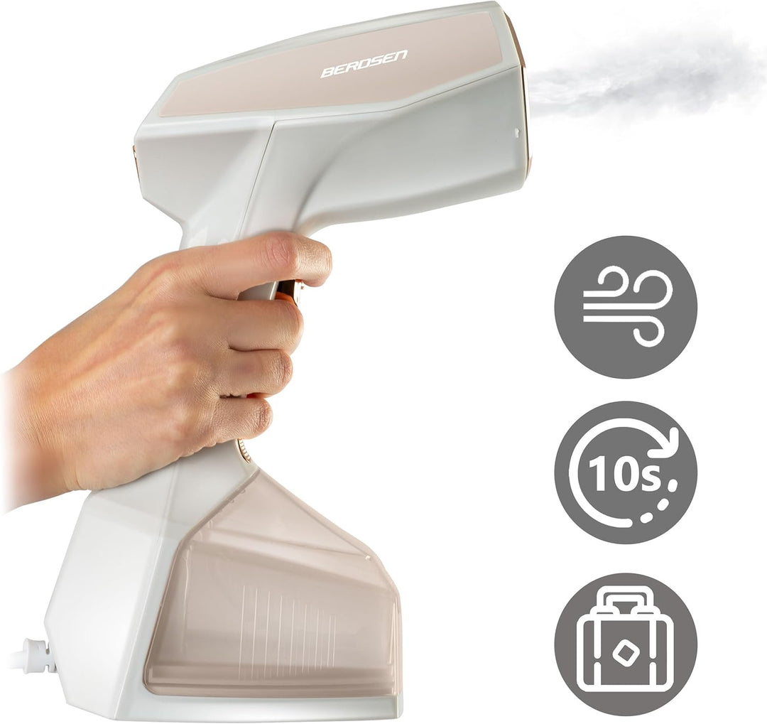 Berdsen Dampfglätter Steamer Dampfbügel Reise 2000 W Dampfsteuerung Dampfleistung 45 g/min LCD Set M