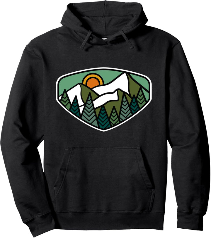 Berg Berge Landschaft Natur Wandern Ferien Urlaub Wald Pullover Hoodie