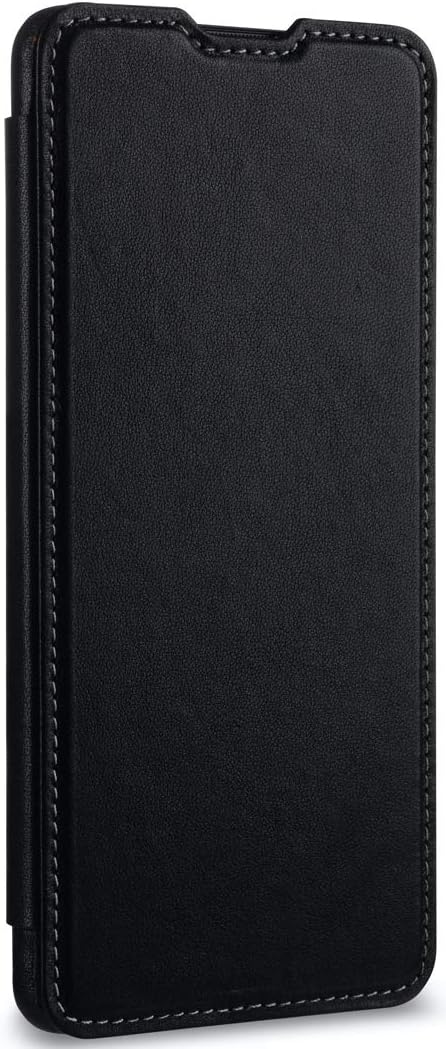 STILGUT Book Case kompatibel mit Samsung Galaxy A71 Hülle aus Leder zum Klappen, Klapphülle, Handyhü