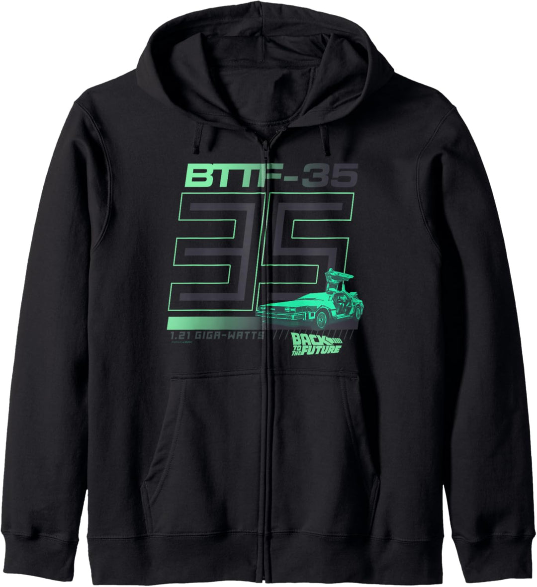 Back To The Future 35th 1.21 Giga-Watts 35 Logo Kapuzenjacke