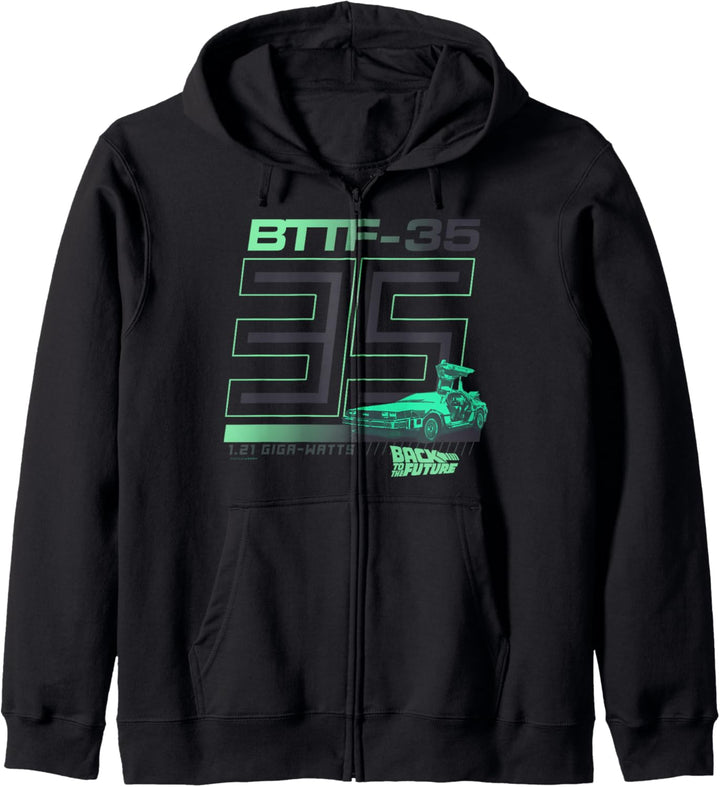 Back To The Future 35th 1.21 Giga-Watts 35 Logo Kapuzenjacke