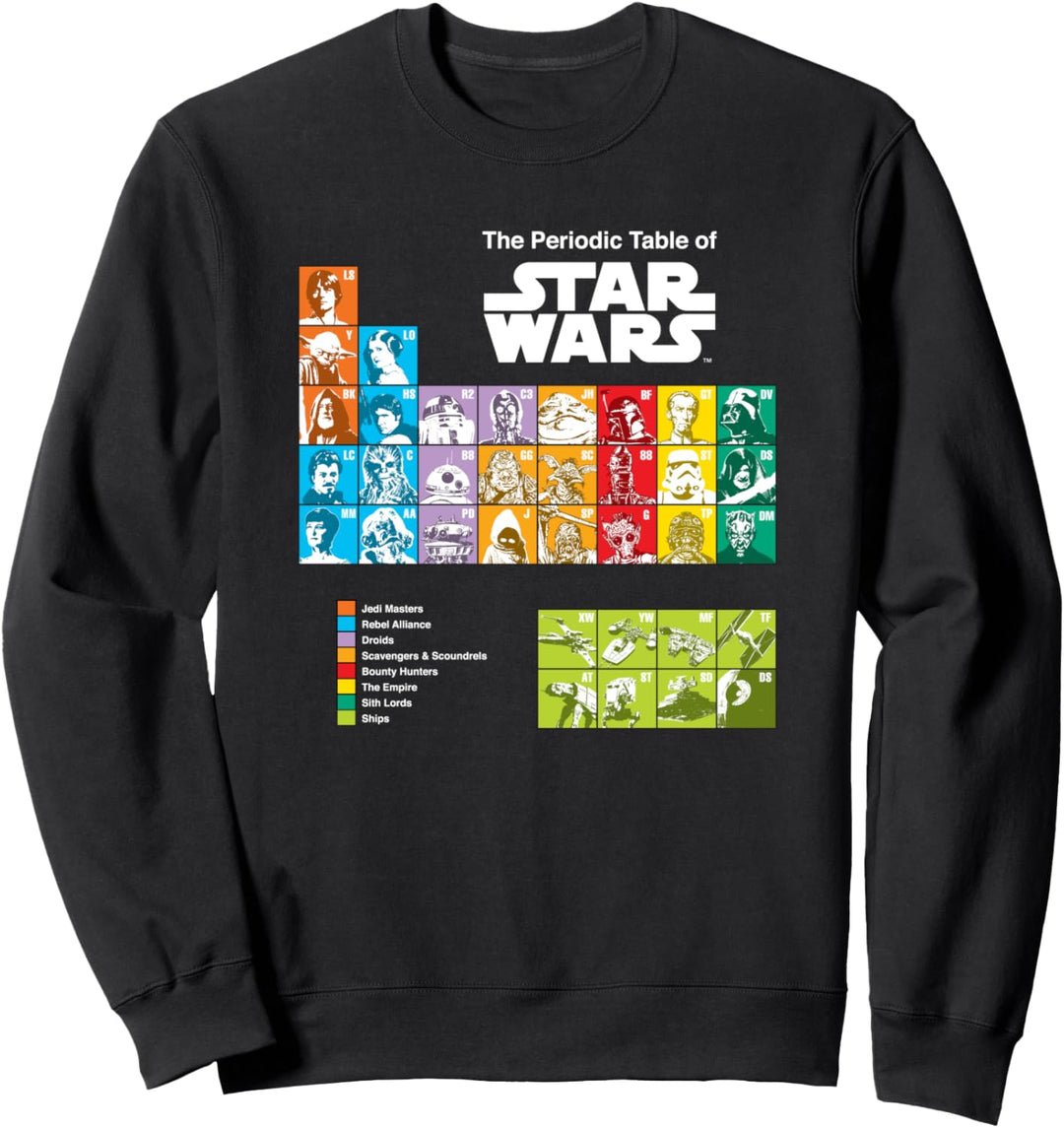 The Periodic Table of Star Wars Sweatshirt