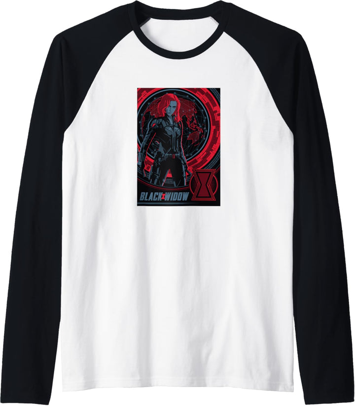 Marvel Black Widow Globe Portrait Poster Raglan