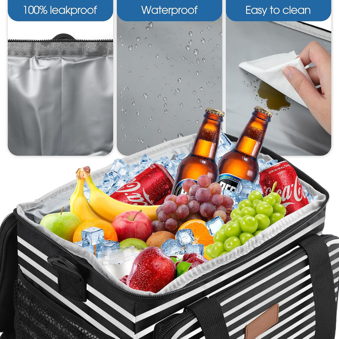 Kühltasche Lunchtasche, Picknicktasche Isoliertasche Lunchbox Tasche Grosse Auslaufsichere Isolierte