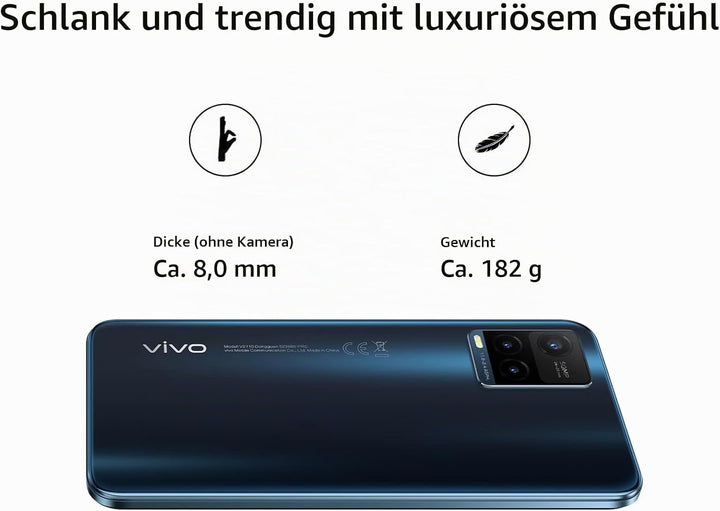 VIVO Y21s 4GB +128GB Smartphone, 50MP Main Camera, 5000mAh Battery, FastCharge with 18W, 8MP Super N