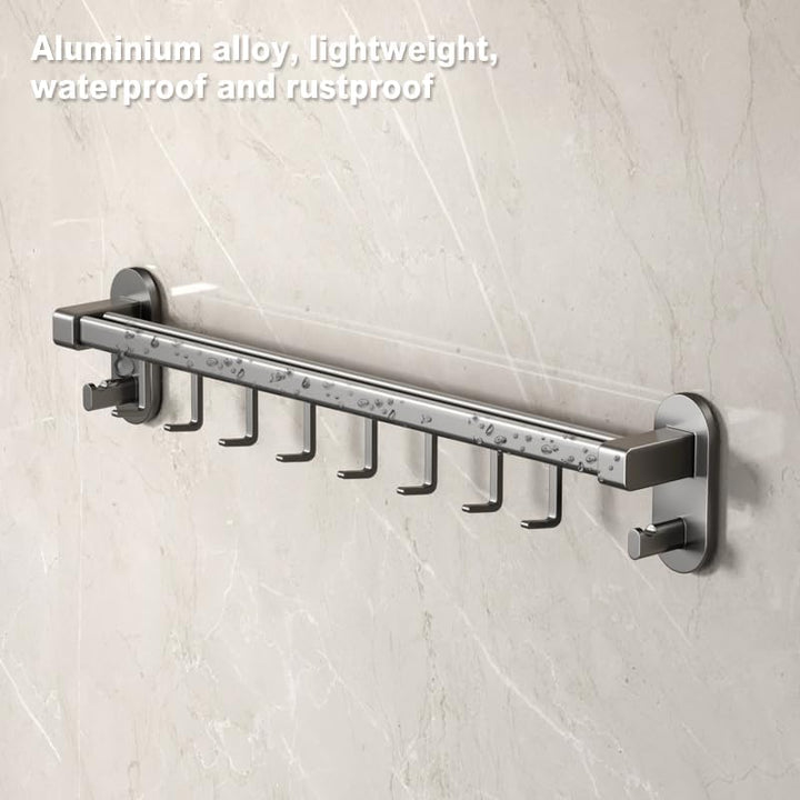 Hakenleiste Küche ohne Bohren Küchenhaken Selbstklebend Haken Küche Küchenstange Küchenreling Stange