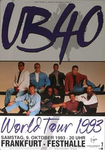 UB 40 - Promises and Lies, Frankfurt 1993 » Konzertplakat/Premium Poster | Live Konzert Veranstaltun