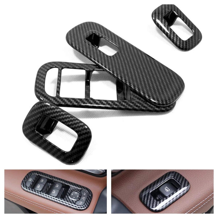 FFZ Parts Carbon Optik Fensterheber Rahmen Blende Abdeckung Passend Für A Klasse W177 V177 CLA W118