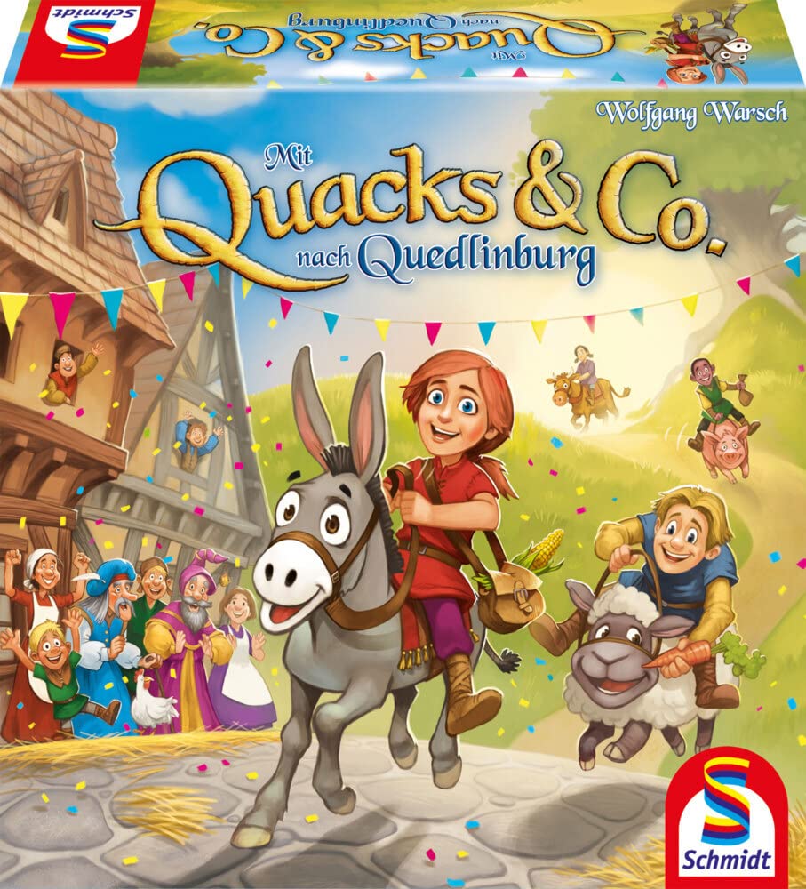 Schmidt Spiele 40630 Mit Quacks &amp; Co. nach Quedlinburg, Kinderspiel zum Kennerspiel des Jahre 2018,