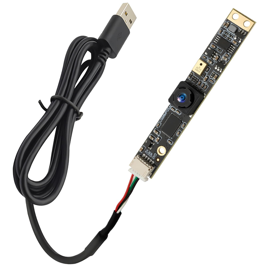 Mermaid 8MP USB-Kameramodul mit Mikrofon, 105 Grad Weitwinkel, Fester Fokus, kleine Lightburn 3D-Dru