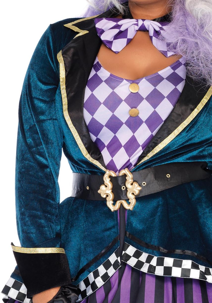 LEG AVENUE 85592 Herrliche Mad Hatter Damenkostüm, Mehrfarbig, Grösse XL Grösse XL (EUR 44-46), Grös