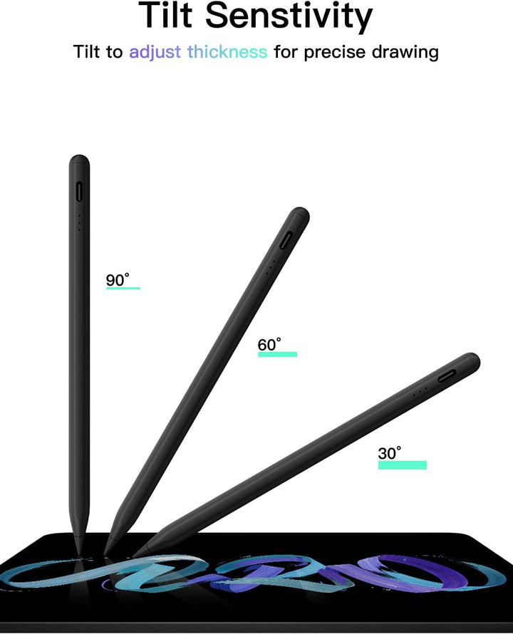KEEPRO Stift für ipad 2018-2025, Schnellladefunktion, Palm-Ablehnung, Pencil für iPad A16/11/10/9/8/