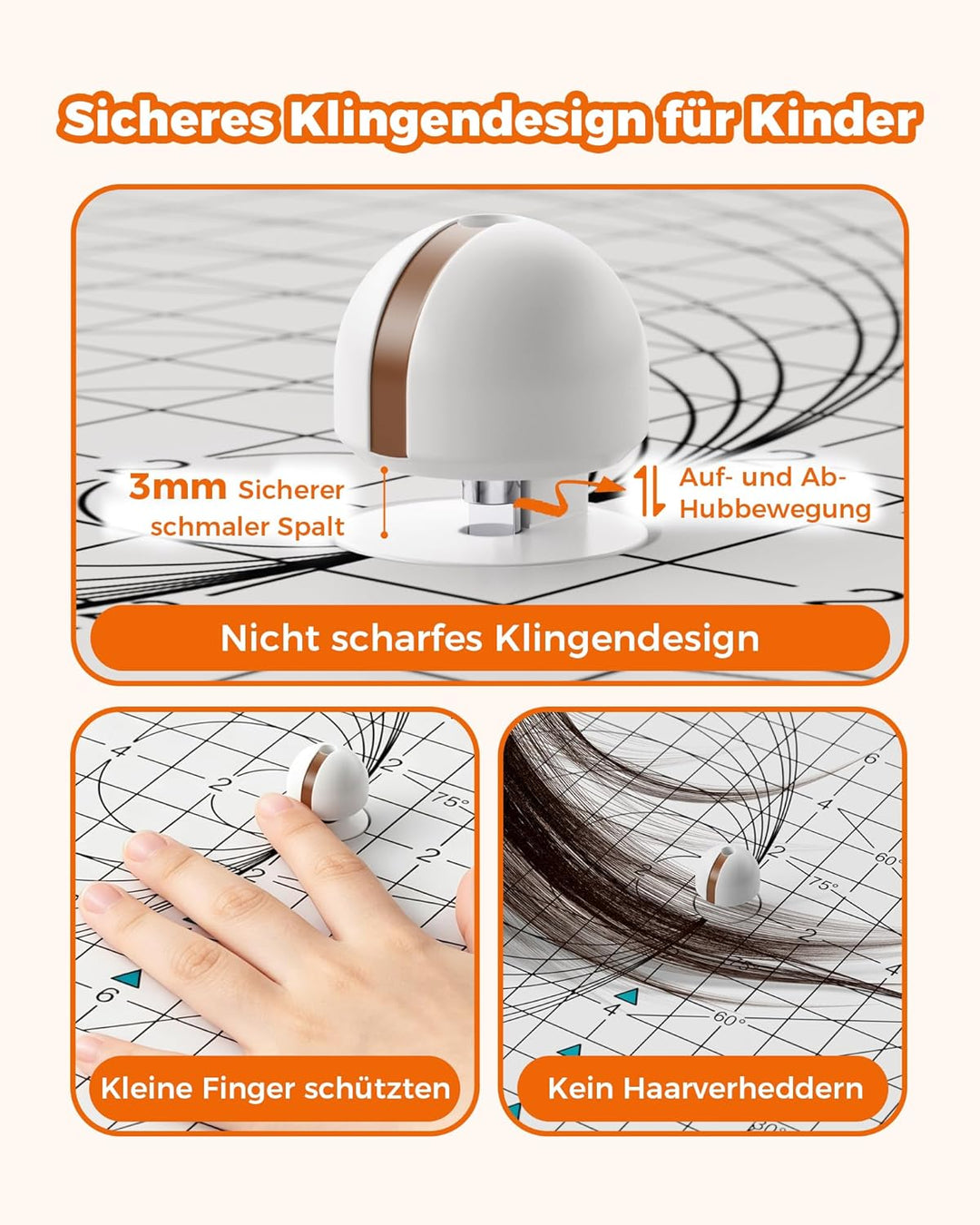 Kartonschneider für Kinder ab 5 Jahren – Kindersicheres Bastelwerkzeug für kreatives DIY, Ohne Schar