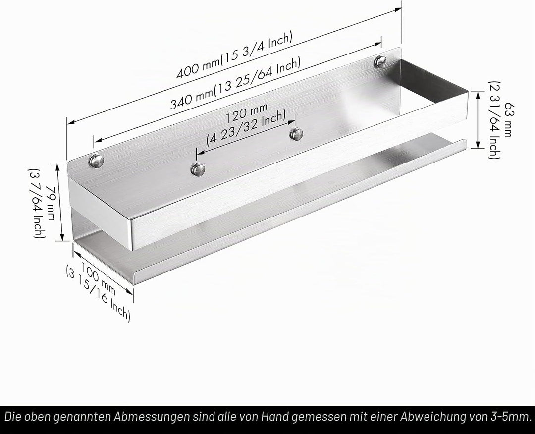 KES Duschablage Edelstahl SUS304 Duschregal Duschkorb Ablage Bad Dusche Aufbewahrung Wandregal Badez