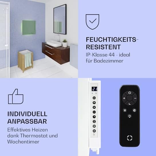 Klarstein 2-in-1 Infrarotheizung & Konvektor, Infrarotheizung mit Thermostat 500W, IP44-Infrarotheiz