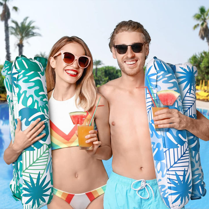 Elidepe Luftmatratze Pool, XL Pool Spielzeug Luftmatratze Wasser, 2 Stück PoolZubehör Spass Erwachse
