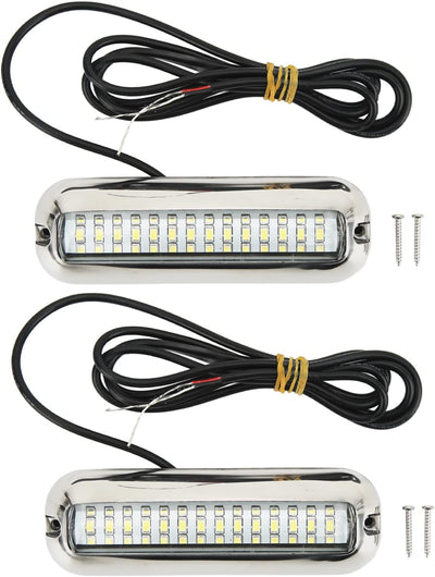 CHICIRIS Marine-LED-Leuchten, 1500LM 42 LEDs Unterwasser-LED-Bootslicht IP68 Wasserdichte Ablassschr