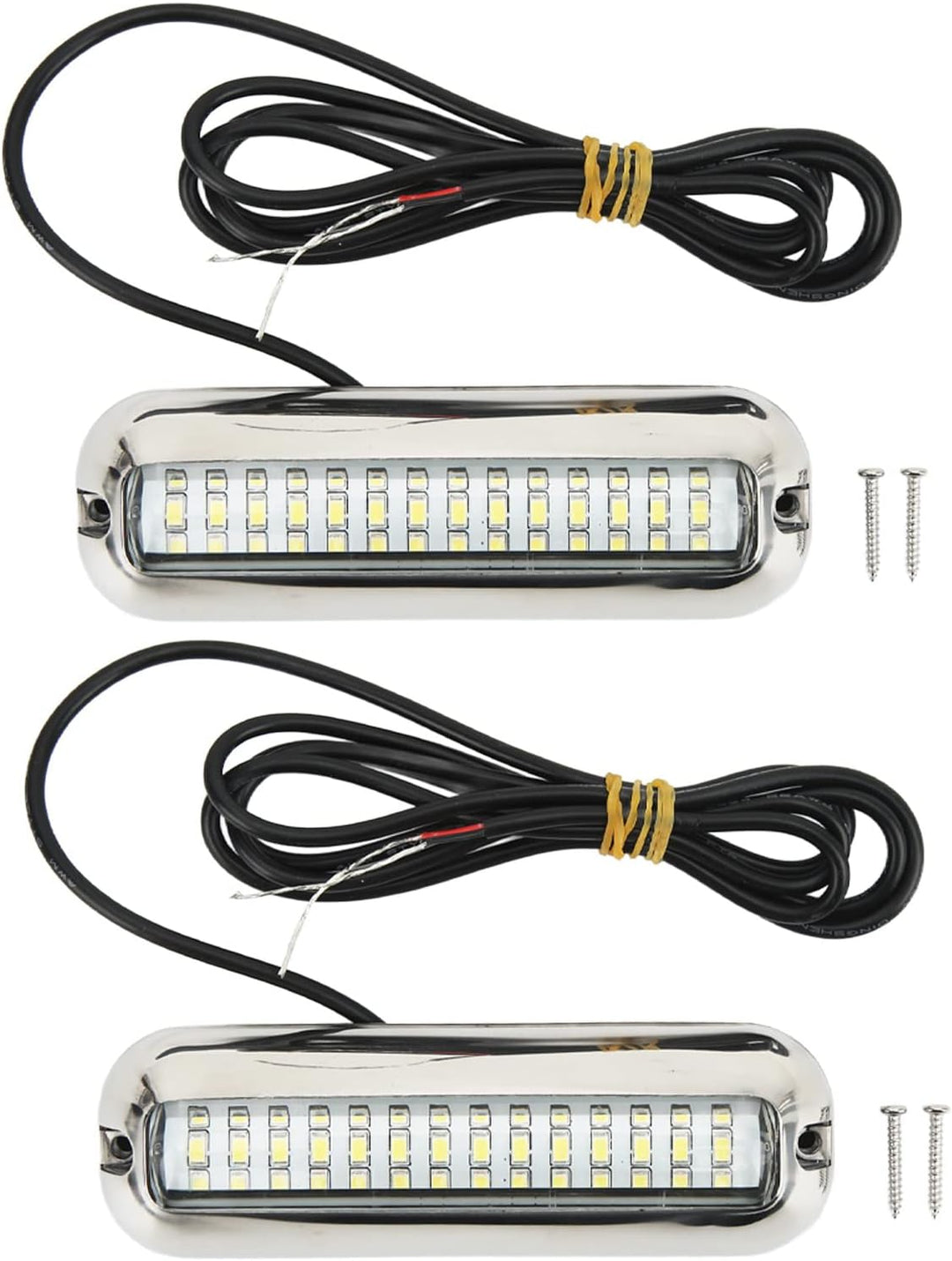 2 Stück Bootsnavigationslicht,Boots-Unterwasser LED Leuchten,Marine LED Leuchten 42 LED Wasserdichte