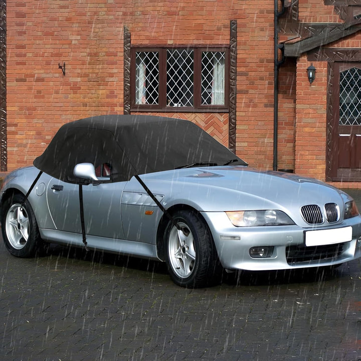 Halbgarage für BMW Z3 1995-2001, 420D Oxford, wasserdichte Auto-Abdeckung, Allwetterschutz, Sonnen-,