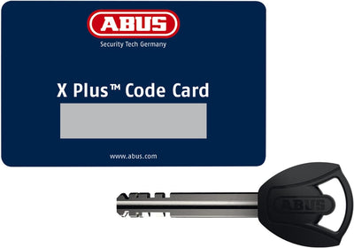 ABUS Schloss-Ketten-Kombi - Granit Power XS 67/105HB50 + 12KS120 black loop - Motorradschloss mit AB