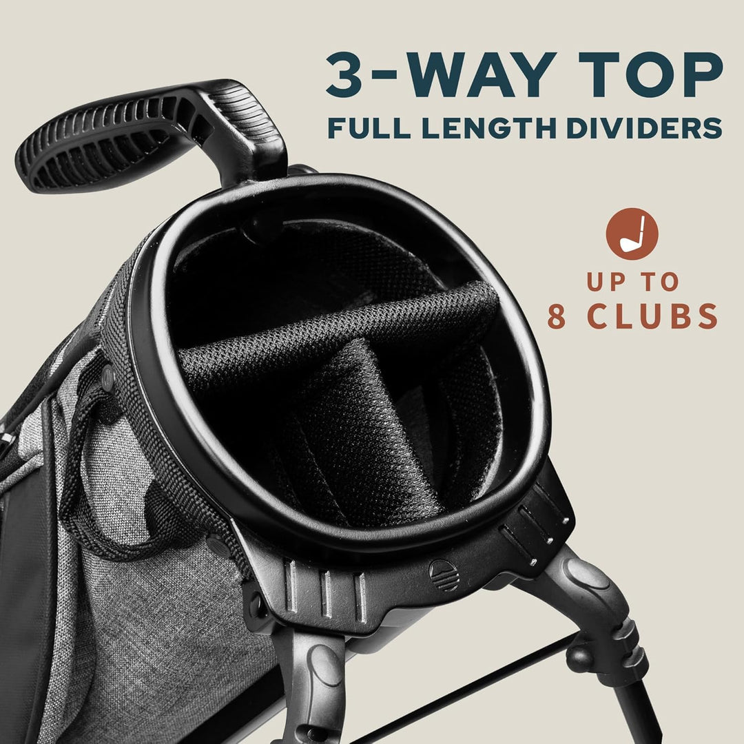 Sunday Golf Loma XL Tasche – Leichte Tasche mit Gurt und Ständer – Einfach zu tragende Pitch n Putt