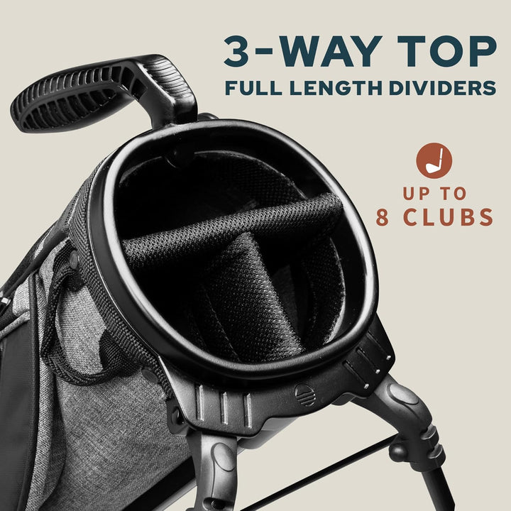 Sunday Golf Loma XL Tasche – Leichte Tasche mit Gurt und Ständer – Einfach zu tragende Pitch n Putt