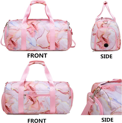 Reisetasche Mädchen Kinder Sporttasche Trainingstasch Schwimmtasche Kinder Weekend Bag Tanztasche Gy