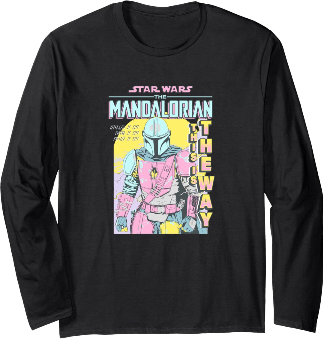 Star Wars The Mandalorian Mando Pop Langarmshirt