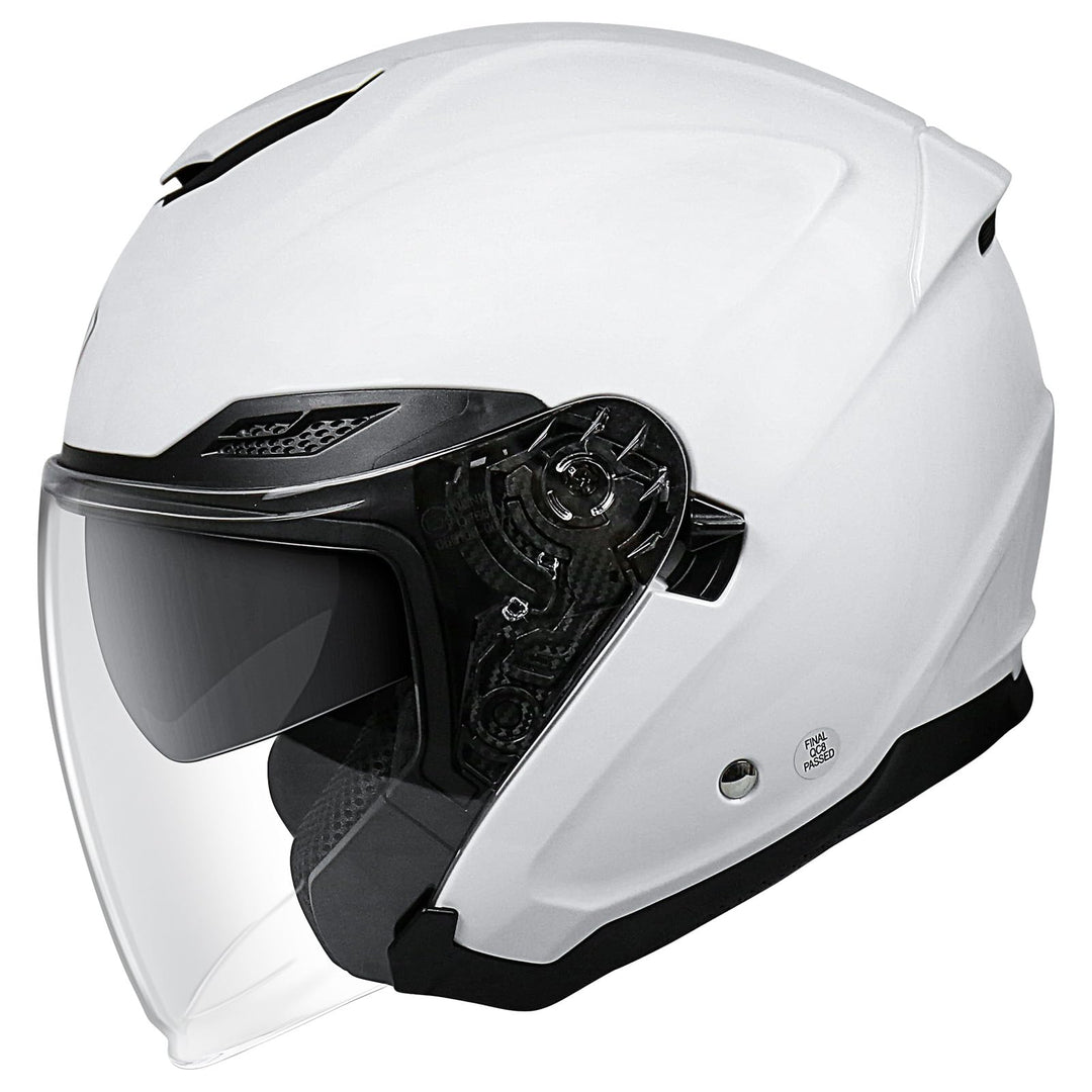 NENKI Jethelme Halbhelme Rollerhelm Sturzhelm Chopper Helm,Motorradhelm ECE 22.06 mit Doppelvisier S