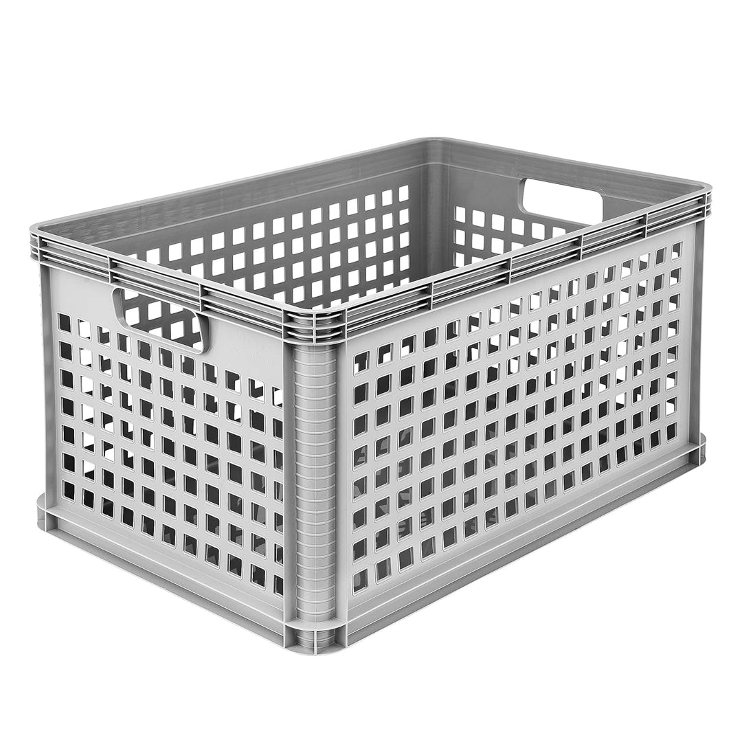 keeeper Transportkorb-Set, 3 x 64 l, Stapelbar, Polypropylen, Robert, Nordic Grey Nordic Grey 3 x 64